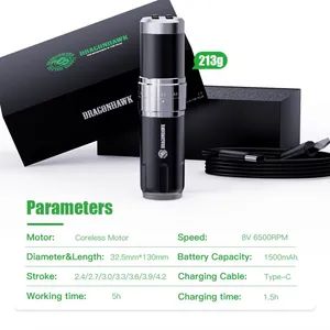 Dragonhawk Fold PRO 3 Tattoo Machine Kit - Image 2