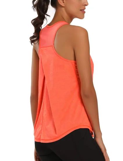 Womens Workout Tops Tank Tops Mesh Yoga Shirts Athletic Running Tank Tops Sleeveless - Image 6
