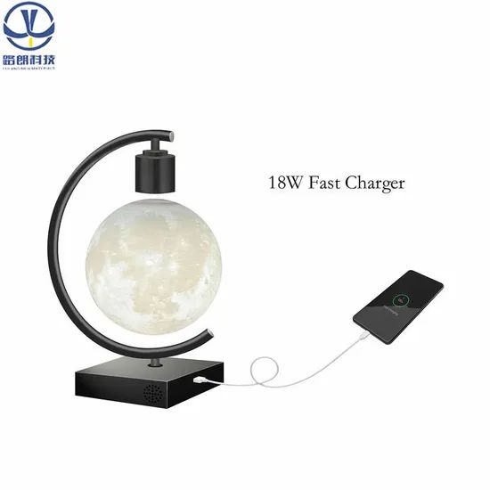 New Magnetic Levitating Moon Lamp Floating Levitation LED Light Bulb Table Lamps - Image 5