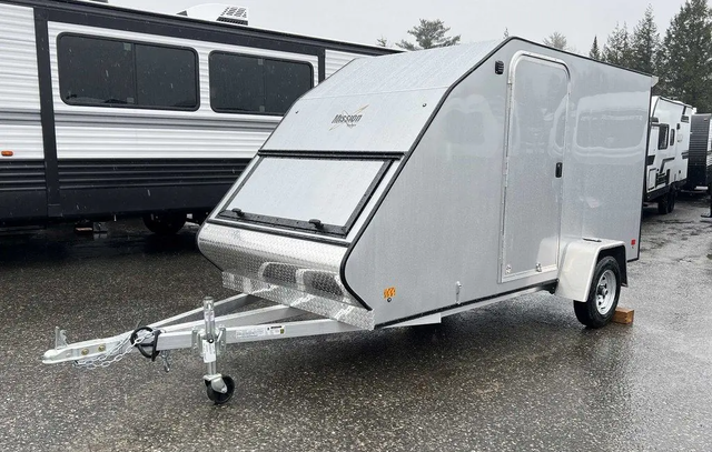Enclosed Trailers / 2024 Mission Trailers 60×12 Aluminum Single Place Crossover w/Galvanized Package, Rear Canopy - Image 1