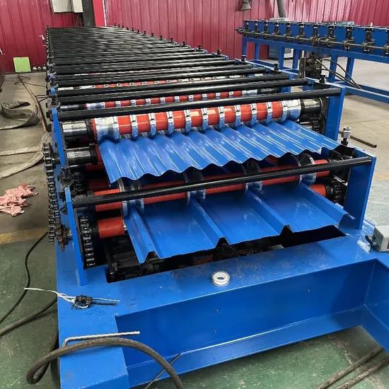 Fully Automatic Corrugated Trapezoidal Roof Tile Making Machine Cold Bending Roll Forming Machine - Image 2