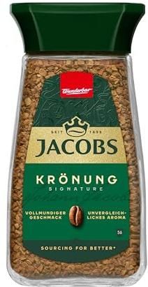 Jacobs Krönung instant coffee, 100g in a glass jar, for 56 drinks - Image 4