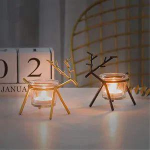 Simple Creative Iron Deer Candlestick Home Desktop Atmosphere Layout Decoration - Image 4