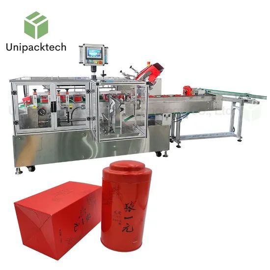 Automatic Tea Can Cartoning Machine with Auto Feeding Sorting Machine - Image 1