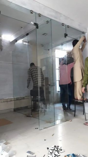 Office Aluminium Partition Work Pattern Plain Material Aluminium Panel Thickness 4mm Aluminium Grade 6061 Glass Thickness 6 - Image 8