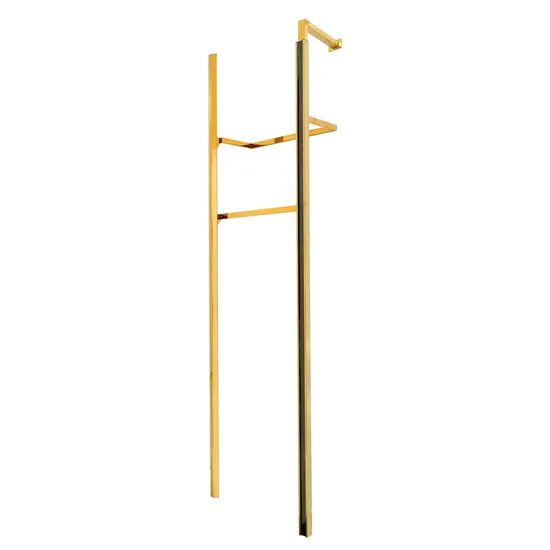 Clothing Racks Gold Display Coat Rack Hanger Shelf Garment Display Clothes Hanging Clothing Rack - Image 1