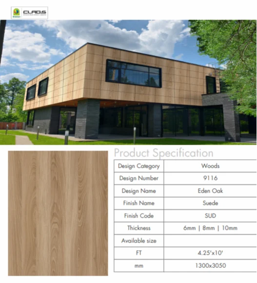 Exterior Wall Claddings Lifespan 12 Years Fire Retardant Fire Retardant Anti-dust Properties Anti-dust Technology Used Gle - Image 5