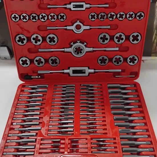 110PCS HSS Tap and Die Setfor Thread Repair and Cutting OEM Yes Brand Msk Texture HSS Model NO. / Material HSS Trademark MSK - Image 5