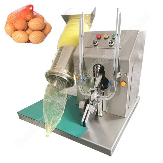 Garlic Packing Net Bag Machine Fruit Net Packing Machine Net Bag Sealing Clipping Packing Machine Mesh Net Bags Packing Machine Garlic Mesh Bag Packing Machine - Image 4
