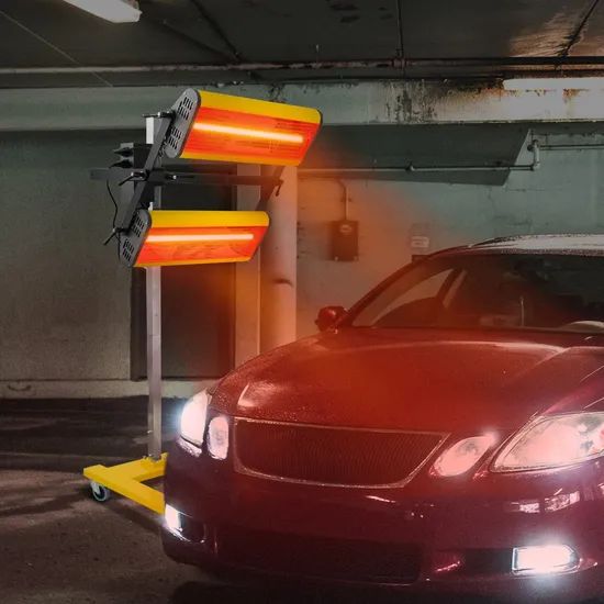 B2da CE Yellow or OEM Car Portable Infrared Paint Baking Lamp - Image 2
