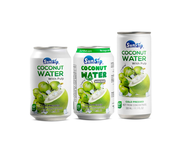 SUNSIP OEM COCONUT WATER 100% BEST SELLING FROM VIET NAM 330ml - Image 1
