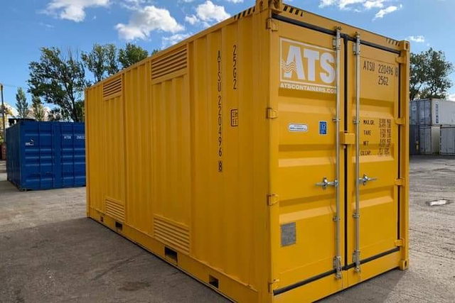 30ft x 8ft One Trip Shipping Container Yellow Storage Container - Image 3