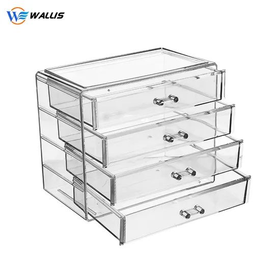 Large Four Drawer Transparent Acrylic Multilayer Drawer Cosmetic Storage Box Desktop Jewelry Storage Box - Image 3