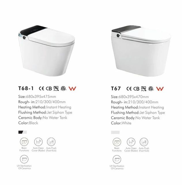 Automatic Smart Toilets Commodes Biden Auto Lift Seats Auto Flusher Sensors Washers NIW - Image 7