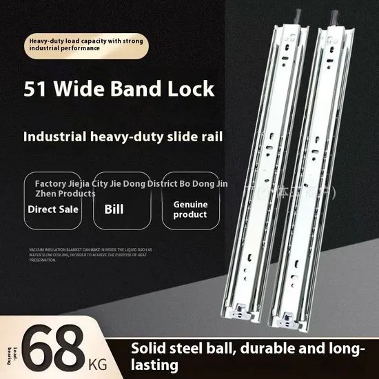 Factory Direct Sale Heavy Duty Drawer Slides 1 Pair Full Extension Ball Bearing Sliding Rails Cabinet Runners Tracks - Image 5