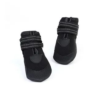 Winter Waterproof Rainshoes Warm Pet Foot Shoes Set MOQ 500PCS Packing Mesh Bag Sample Avaliable Trademark Queenhe Model NO. - Image 2
