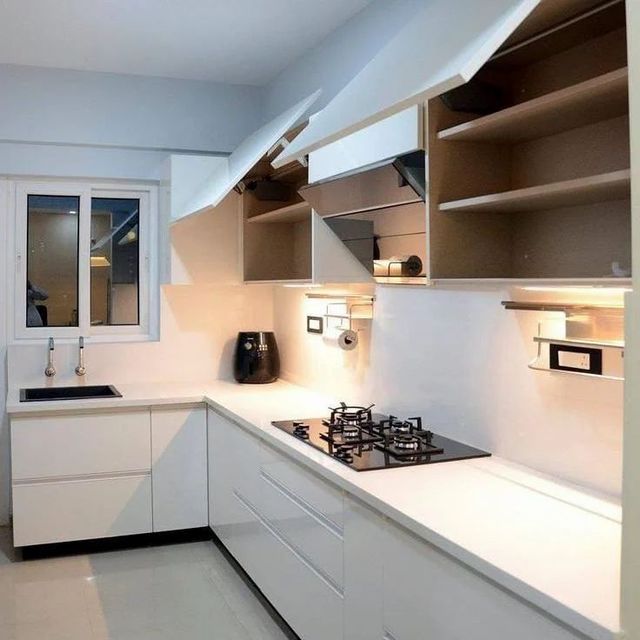 Modular Kitchens Customized Material PVC Appearance Modern Finish Type Polished Mount Type Floor Mount Pattern Design - Image 6
