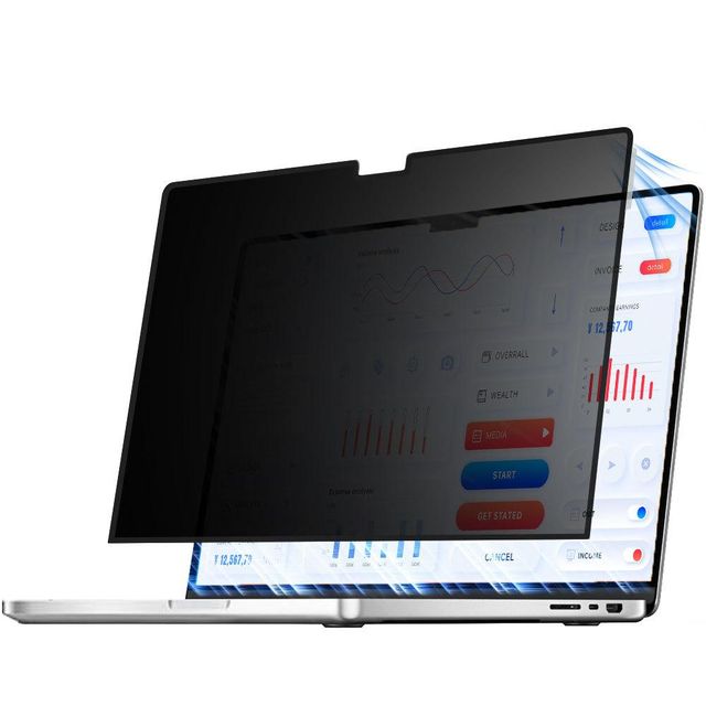 LFD 02 Nano Adsorption Anti-Spy Privacy Screen Protector with Anti-Scratch Filter for MacBook Air 13 2018-2026 Laptop - Image 1