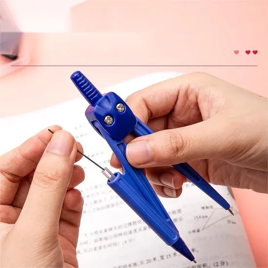 Metal Compasses Fresh Color Students Drawing Tools Compasses - Image 3