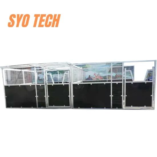 China Factory Horse Equipment HDPE Board Horse Stall with Roof - Image 4