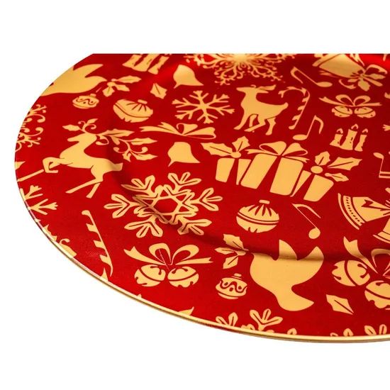 Transfer Printing Process PP Material Disposable Plastic Fine Dining Restaurant Charger Plate - Image 6