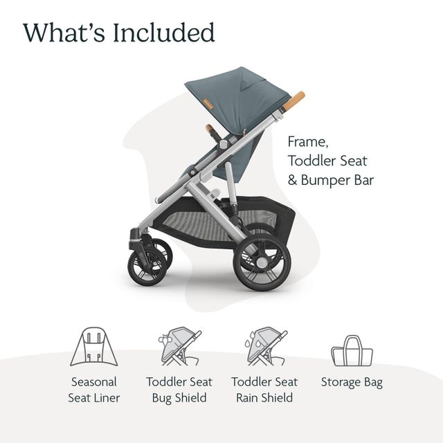 UPPAbaby Vista V3 Stroller - Full Size Single to Double Stroller System - Image 4