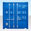 20ft Self Storage Container with Bamboo Floor – Blue (RAL 5010) - Image 3