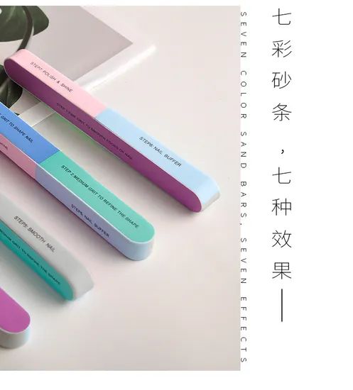 SK-RH Sponge Nail Files Green Blue 18x2x1.5cm MOQ100 15D MOQ 100PCS Trademark SK Model NO. SK-RH Material Sponge Function Nail Polish - Image 6