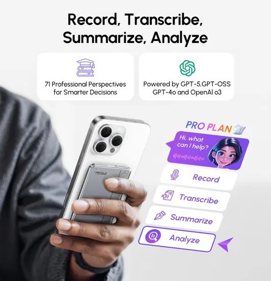 Advanced Ai Voice Recorder with 30 Hours Digital Recording Time - Image 6