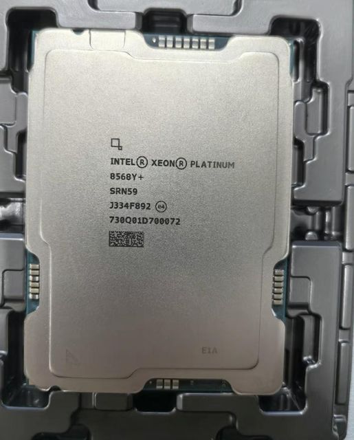 Intel Xeon Platinum 8568Y+ QS Processor LGA4677 48 Cores 96 Threads 2.30 GHz CPU - Image 1