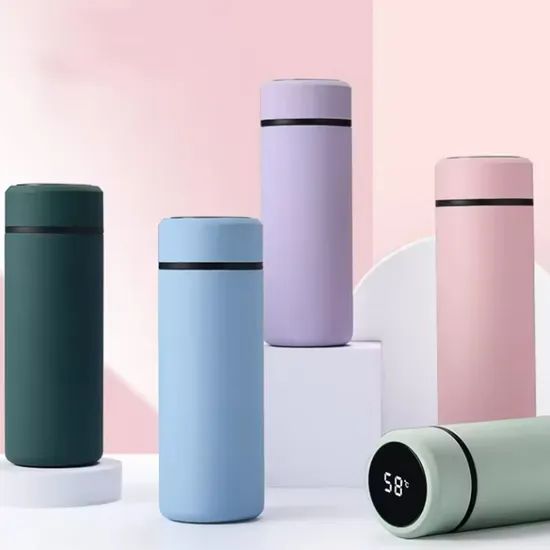 Custom Stainless Steel Tumbler Digital Vacuum Flasks with LED Temperature Display - Image 1