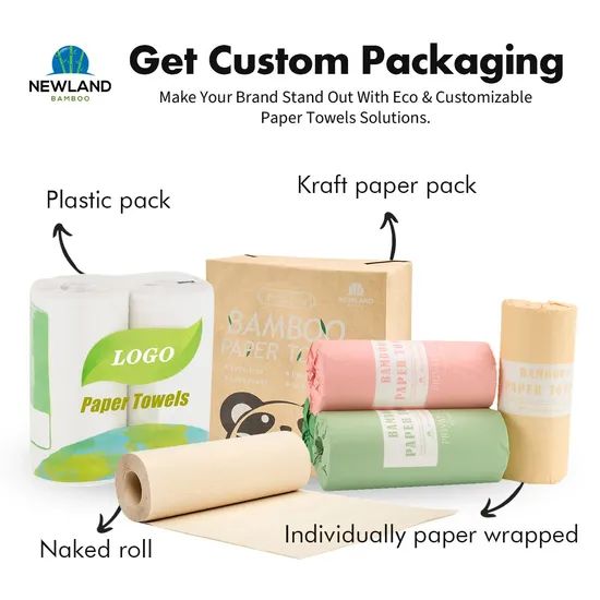 OEM Bamboo Pulp Kitchen Paper Towels, Custom Packaging Available - Image 3