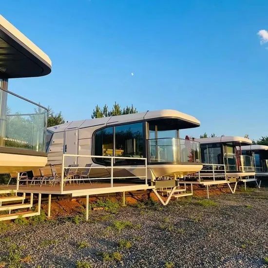 Modular Prefabricated Buildings Hotel Pod Space Capsule Mild Steel Capsule Pod Hotel - Image 4