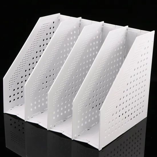 Retractable File Holder Foldable File Storage Organizer Rack Bookshelf Magazine Book Organizer - Image 4