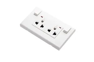 Customized Triple Thailand Smart Wall Electrical Power 2 Pin Multi Functional Wall Socket - Image 6