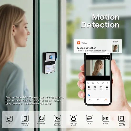 Big Screen Touch Screen Video Intercom IP Doorphone for Villa Smart Phone Remote Control - Image 5
