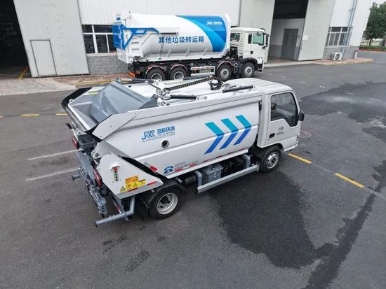 Self Loading Garbage & Medical Waste Disposal Vehicle Gvw 4495 Payload 20T Origin China Condition New Brand Jiefang Models - Image 2