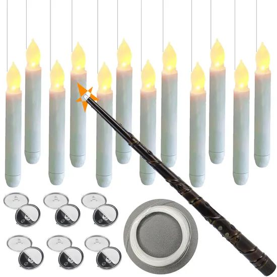 Cross-Border Hot-Selling Floating LED Magic Wand Candle - Halloween Home Decor - Image 6