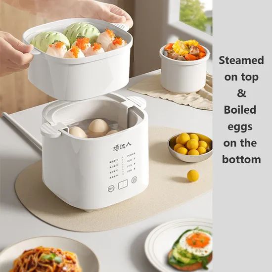 Quick Prep Compact Ceramic Egg Cooker with Versatile Cooking Options - Image 5