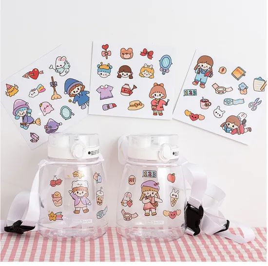 Customized Adhesive Label Cartoon PVC Stickers Origin China Trademark GWL Model NO. L714 Pattern Cartoon Color - Image 3