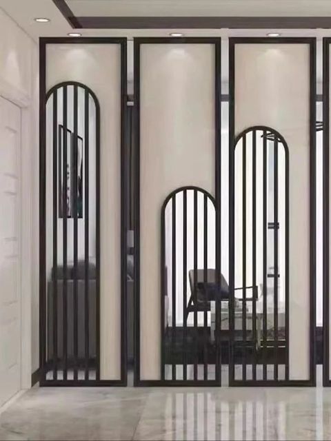 Aluminium Frame Glass Partition Design Plain Thickness 6 mm Finishing Matty Insulation Thermal System Thickness 45mm Partition Style Grid - Image 11