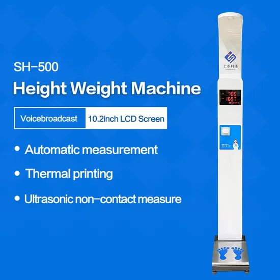 Ultrasonic Scale Weight Machine with Height Scale Hospital Pharmacy Testing - Image 3
