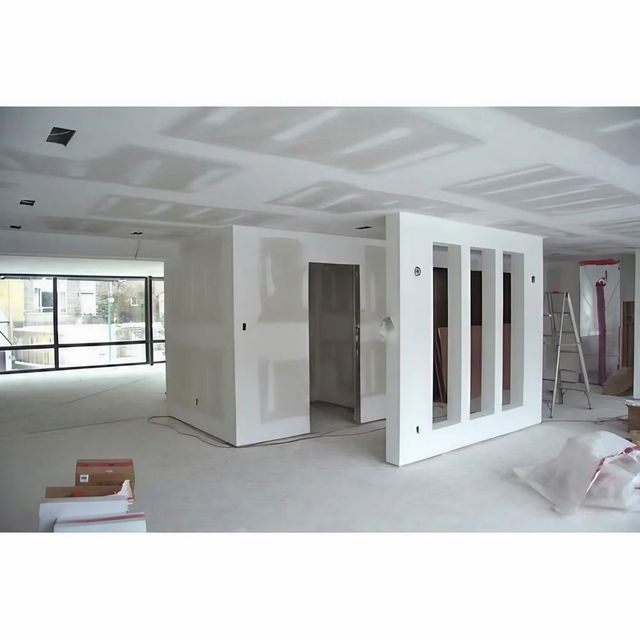 Residential Gypsum Partition Color White Material Gypsum Thickness 10mm-50mm Surface Finishing Smooth Usage/Application - Image 1