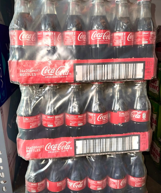 Buy Classic Carbonated Soft Drink Coca-Cola Original Taste 24 × 200ml Glass Bottles - Image 3