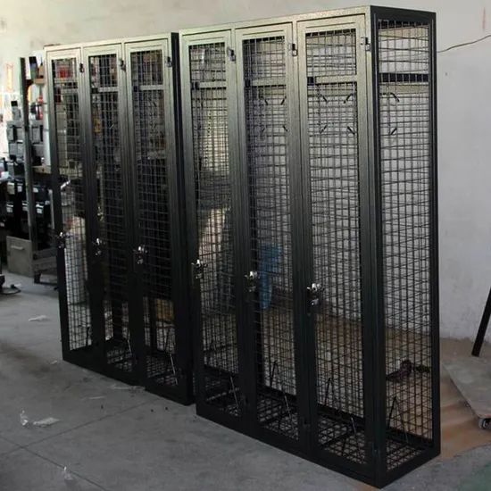 Custom Made Steel Mesh Cabinets Wire Storage Lockers for Garage Warehouse - Image 4