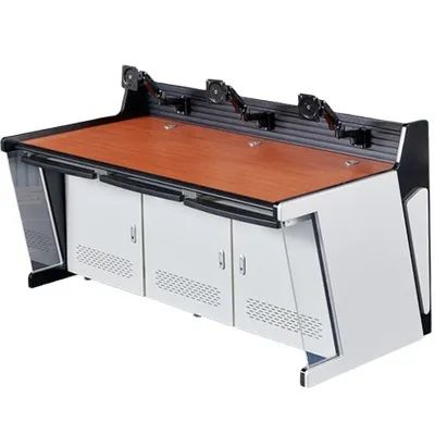 Office Furniture Display Support Workstation LED Light Command Center Computer Console Desk Security Operating Platform Tables - Image 3