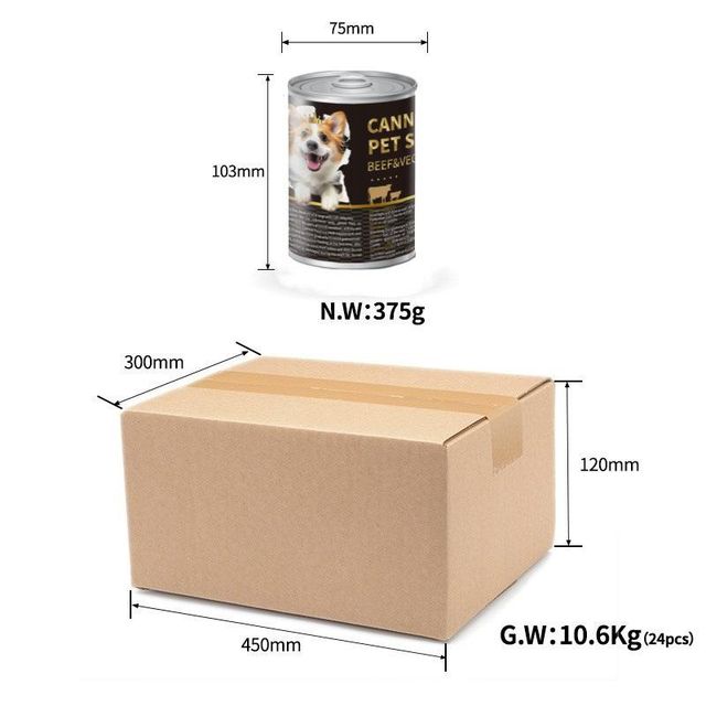High-quality canned dog food, dog food, mousse meat paste Shelf Life 24 months Place of Origin china Material Meat and vegetables - Image 3