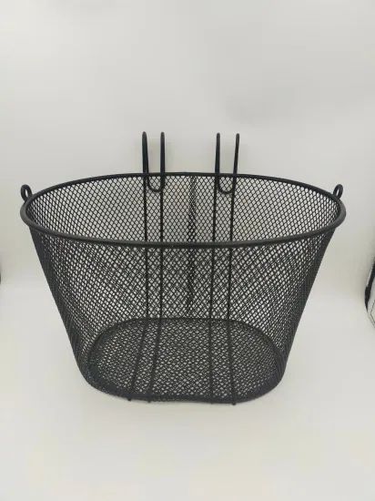 Popular Front Steel Mesh Bicycle Basket Trademark ODM Model NO. BB-002 HS Code 73262090 Certification CE Origin Xingtai - Image 1