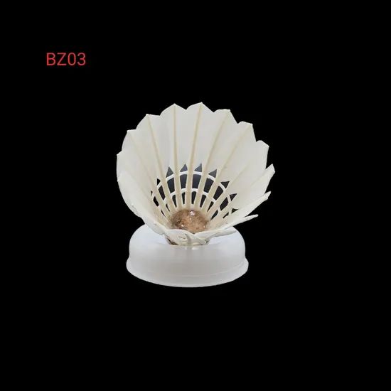 High Quality Goose Feather Badminton Shuttlecock OEM Accept Trademark BZ Model NO. BZ01 Speed 75,76,77,78 Type - Image 3