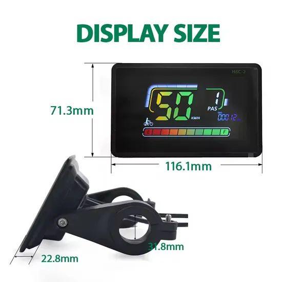 Leisure Ride Bike Speedometer with Speed Mileage Bicycle Computer Ebike Part - Image 5